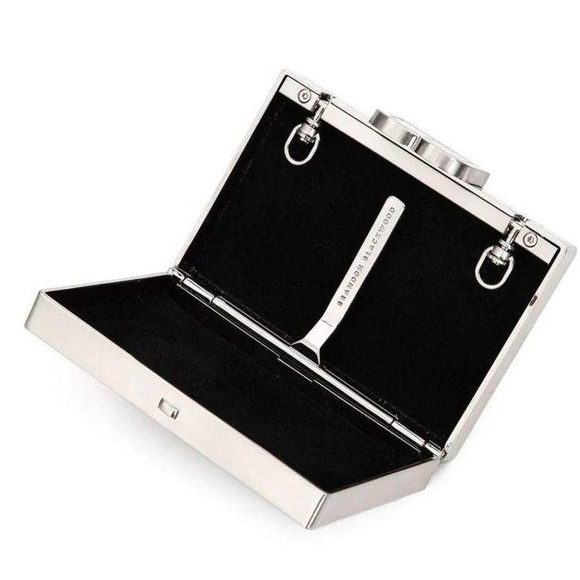 Brandon Blackwood Orange Crystal Embellished Card Case - Picture 4 of 5